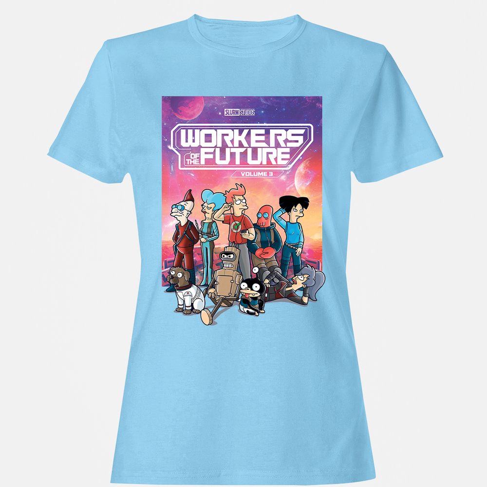 Women's T-Shirt - JAV7J8HR - Light Blue - 8