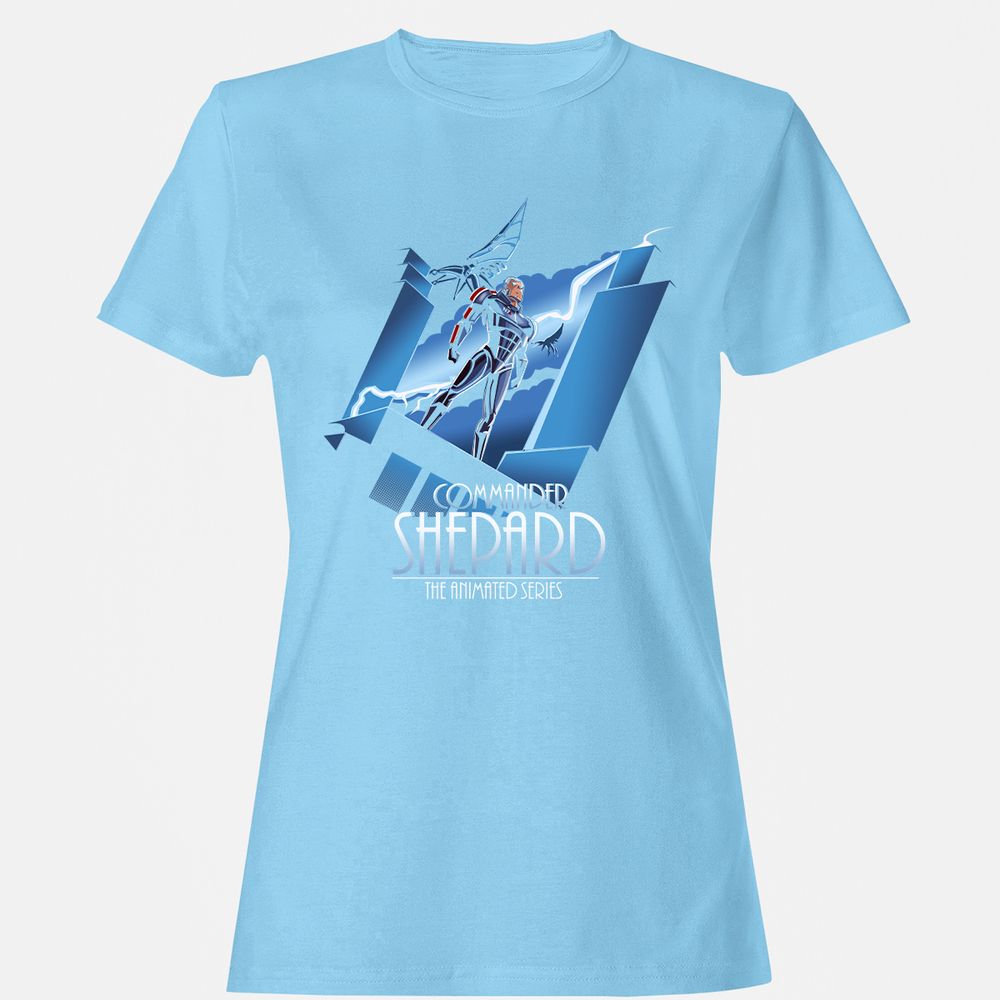 Women's T-Shirt - D1RZPP2Y - Light Blue - 8