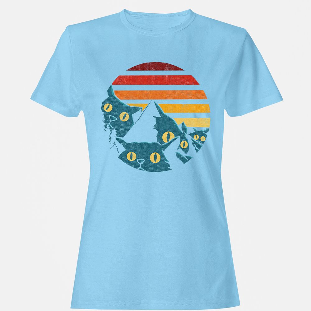 Women's T-Shirt - 37WL7XCP - Light Blue - 8