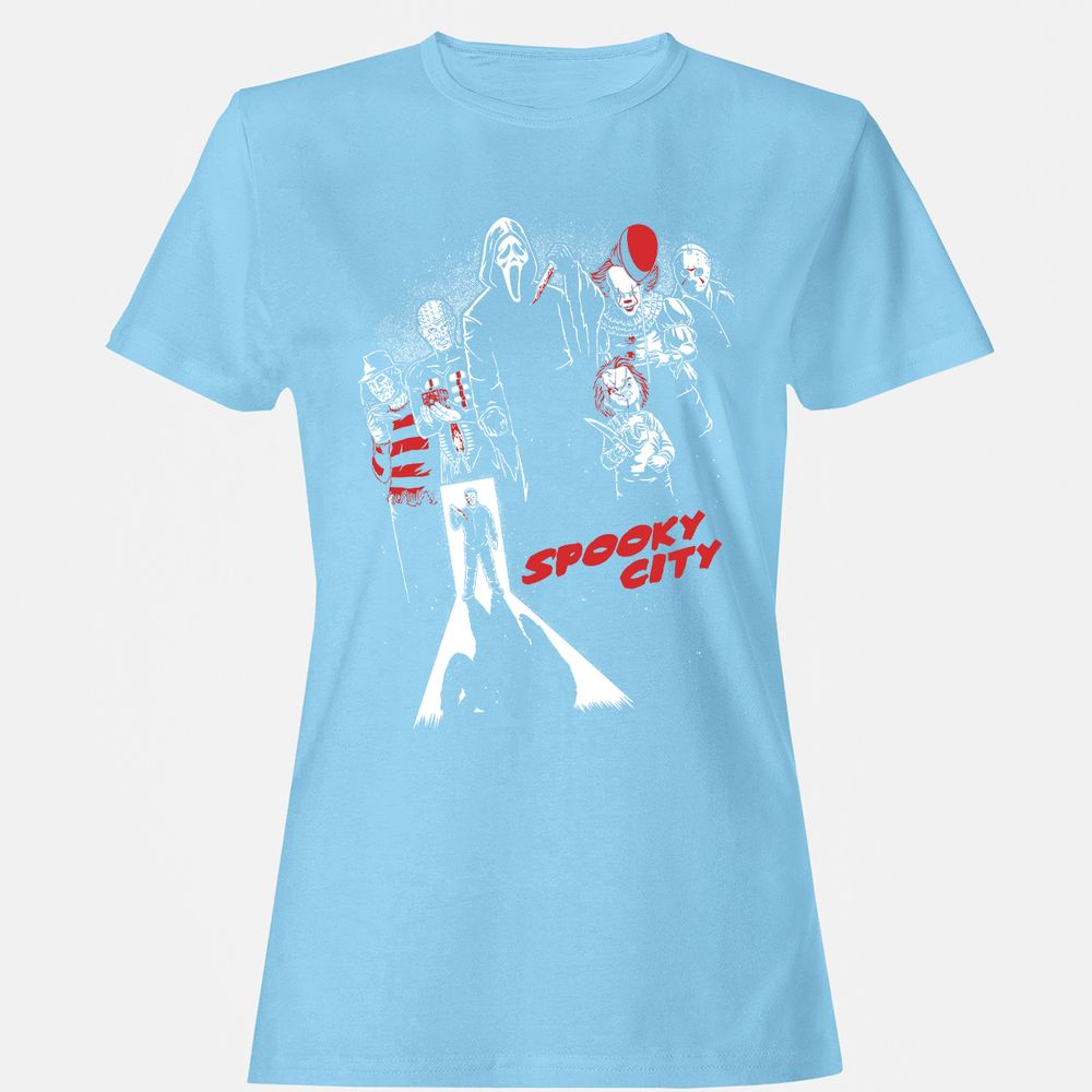 Women's T-Shirt - YQGWQA9P - Light Blue - 8
