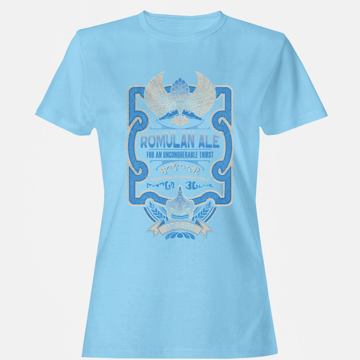 Women's T-Shirt - U9NHZSF9 - Light Blue - 8