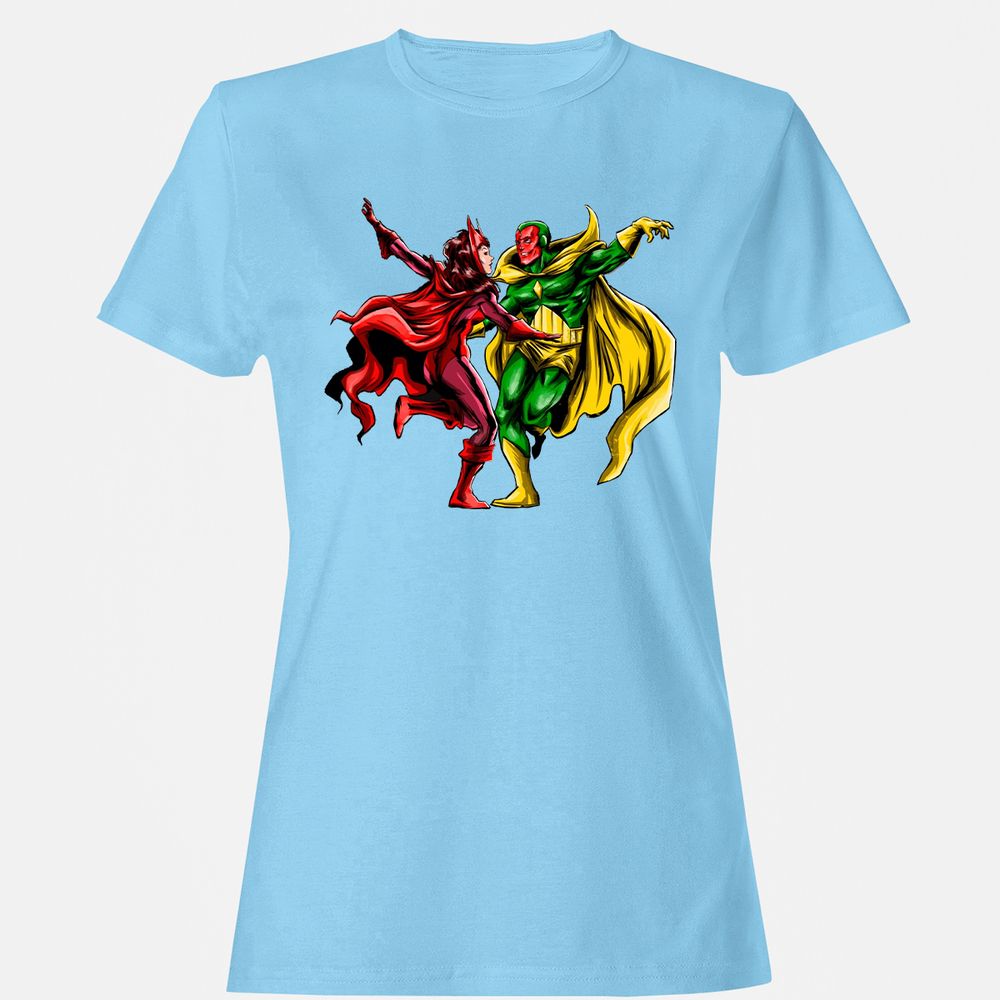 Women's T-Shirt - 9E1EVMBL - Light Blue - 8