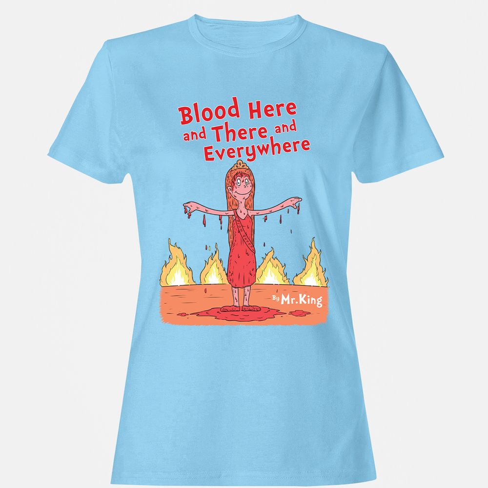 Women's T-Shirt - 42E3H8A9 - Light Blue - 8