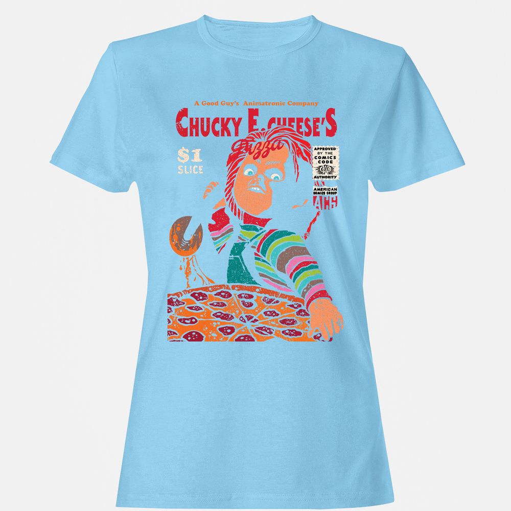 Women's T-Shirt - 86U3BMKD - Light Blue - 8