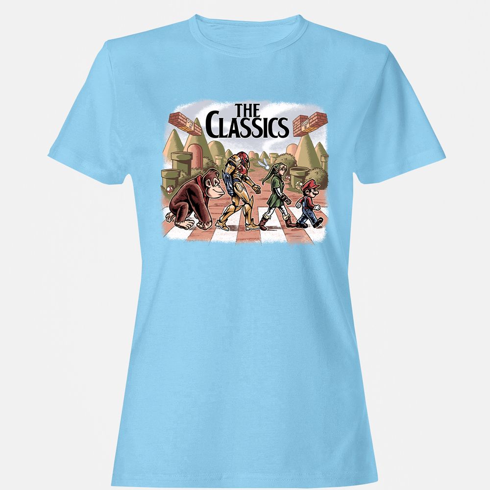 Women's T-Shirt - 17XQ7MGU - Light Blue - 8
