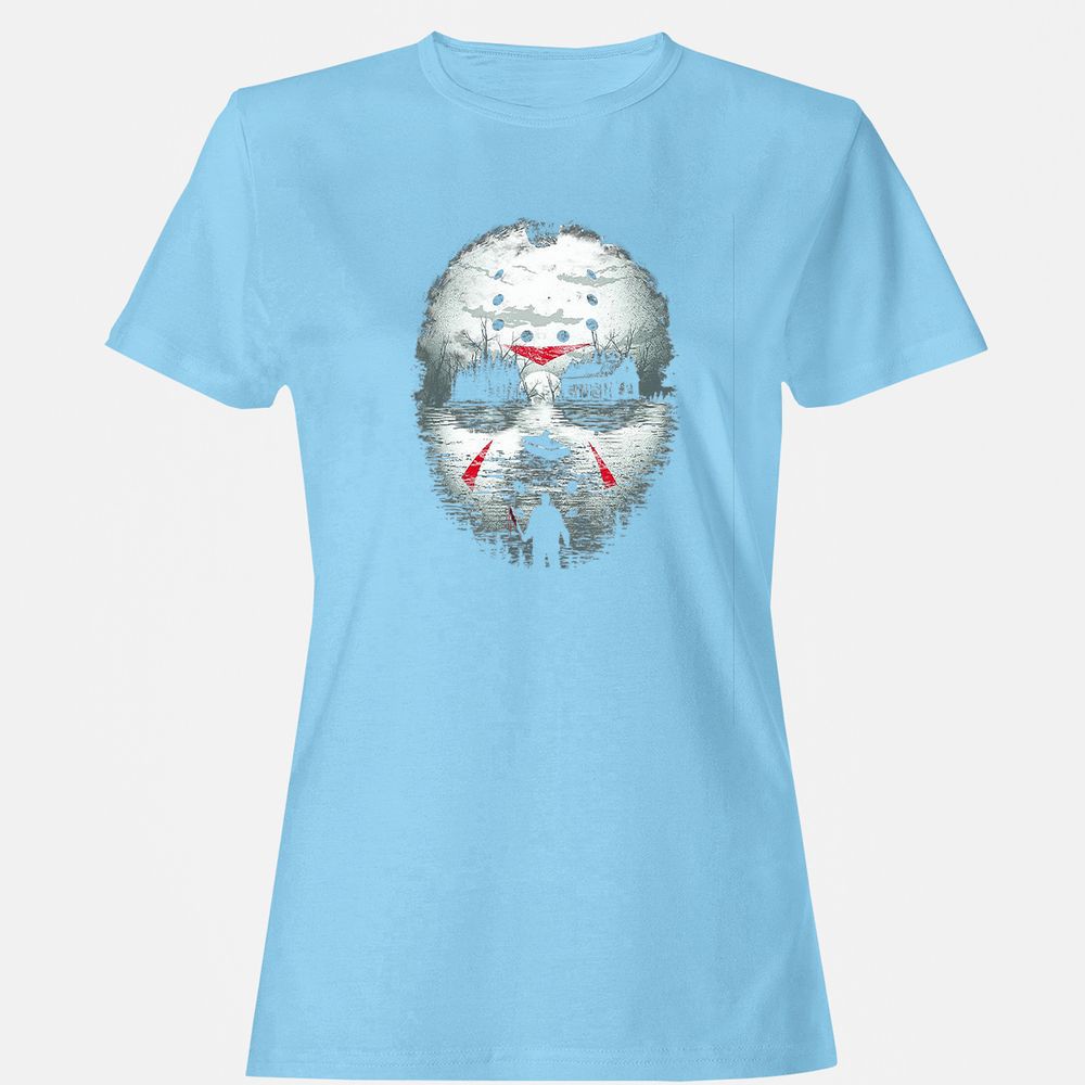 Women's T-Shirt - H9V6RFNX - Light Blue - 8