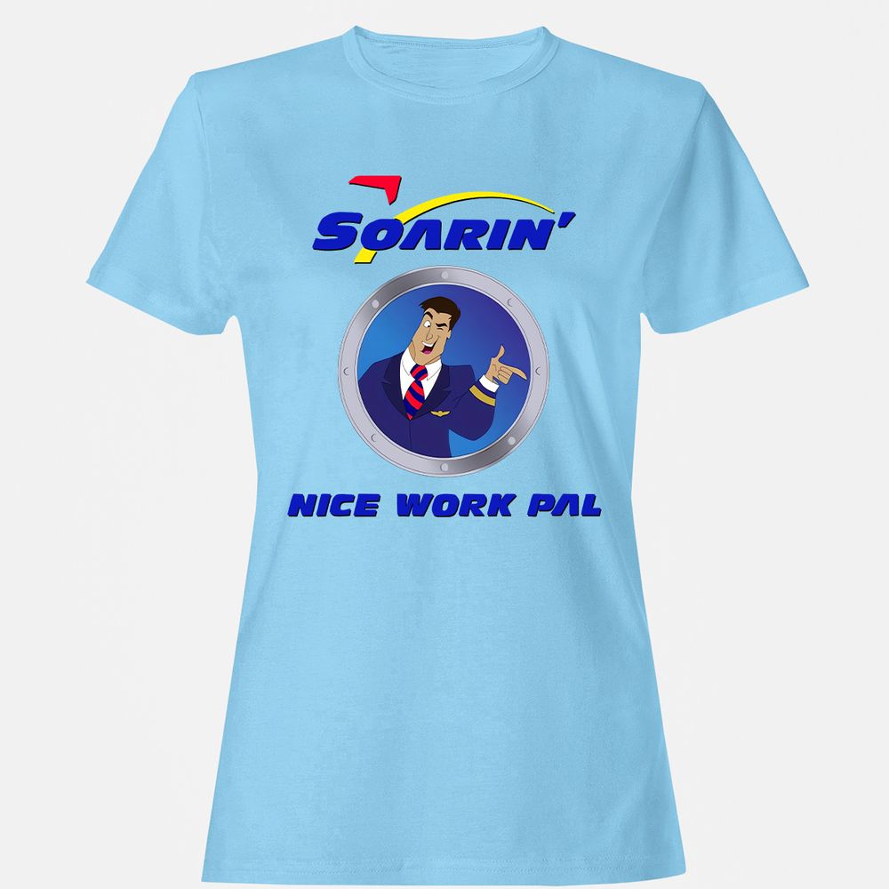 Women's T-Shirt - DA6EWL5X - Light Blue - 8