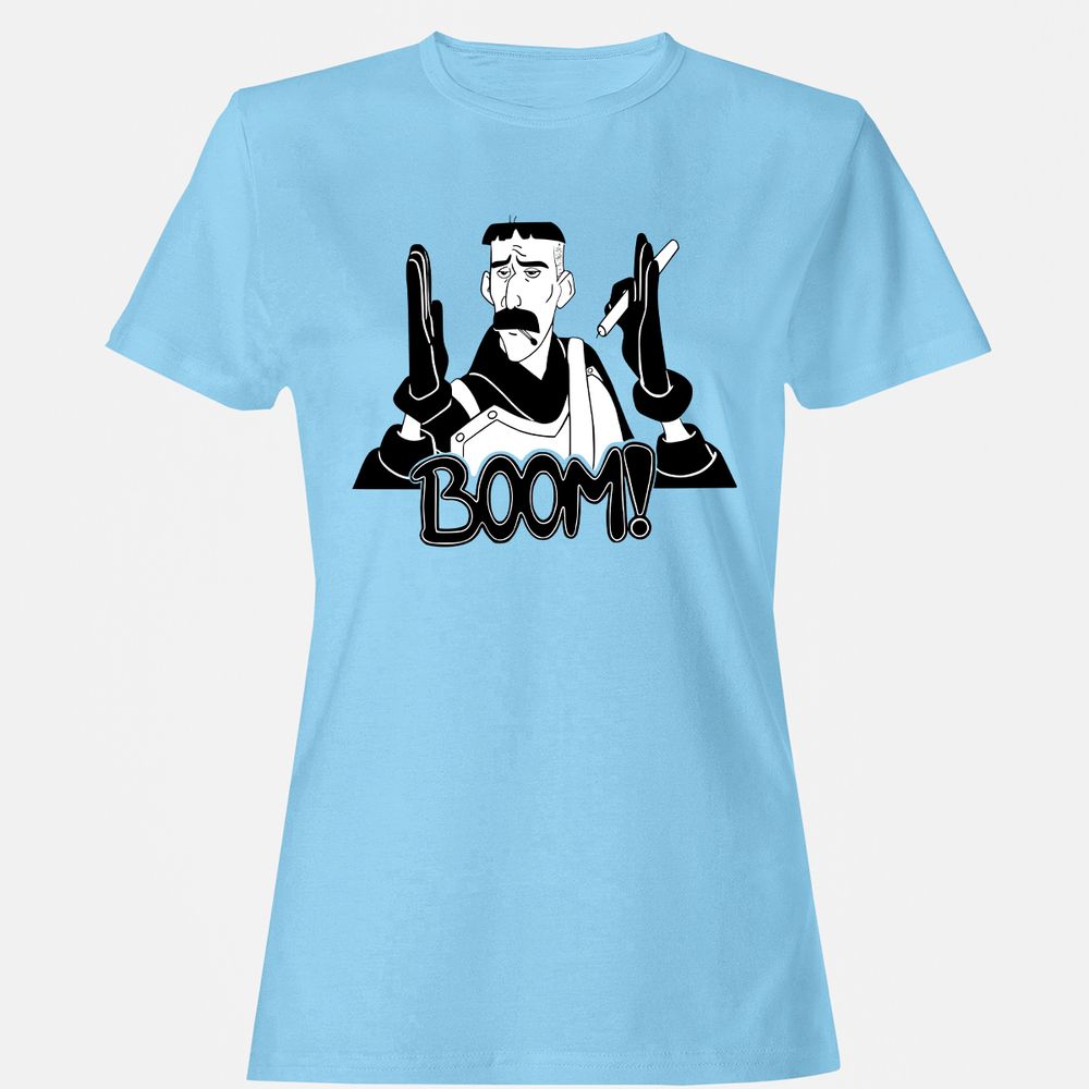 Women's T-Shirt - D7N9GNGX - Light Blue - 8