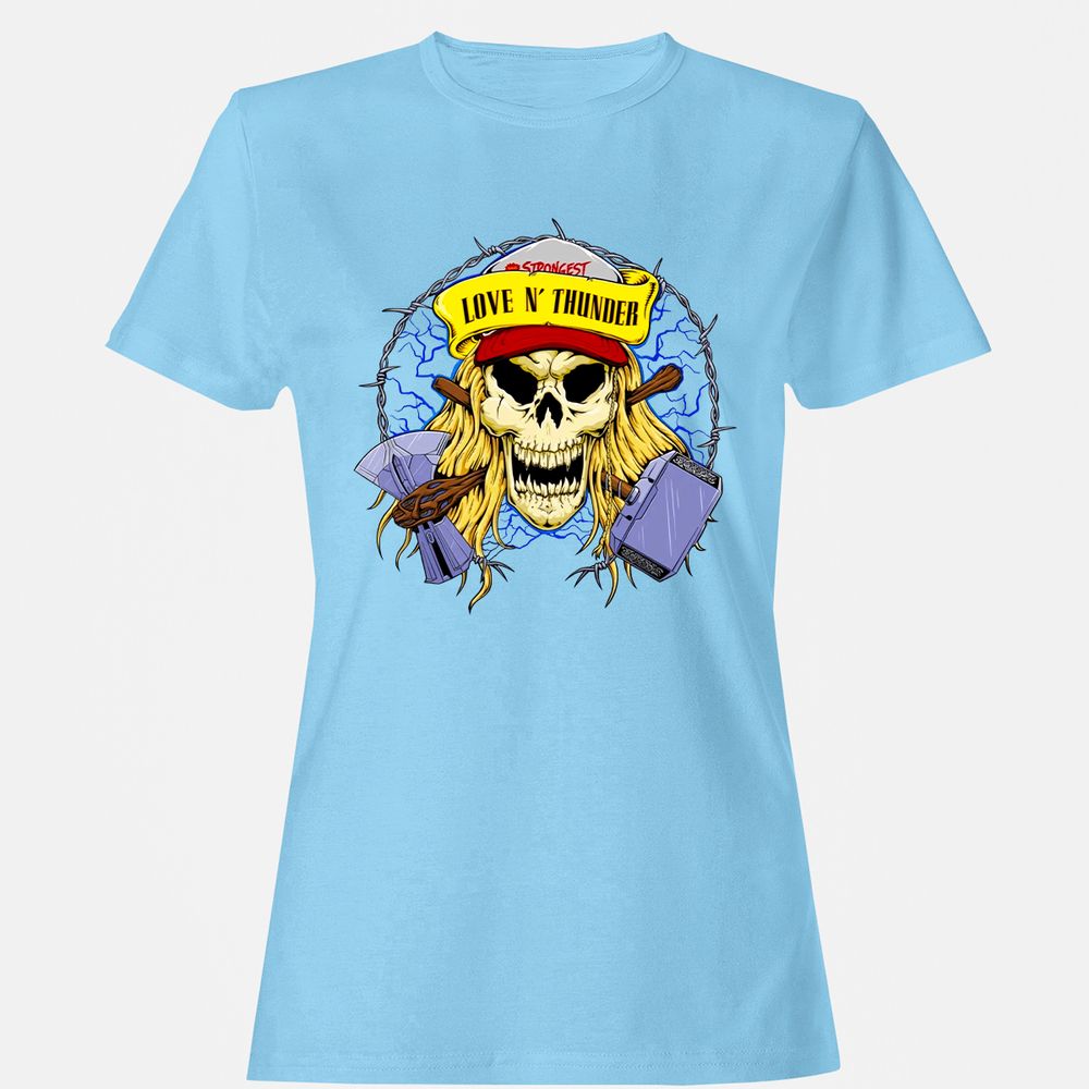 Women's T-Shirt - TVQHSJ5Y - Light Blue - 8