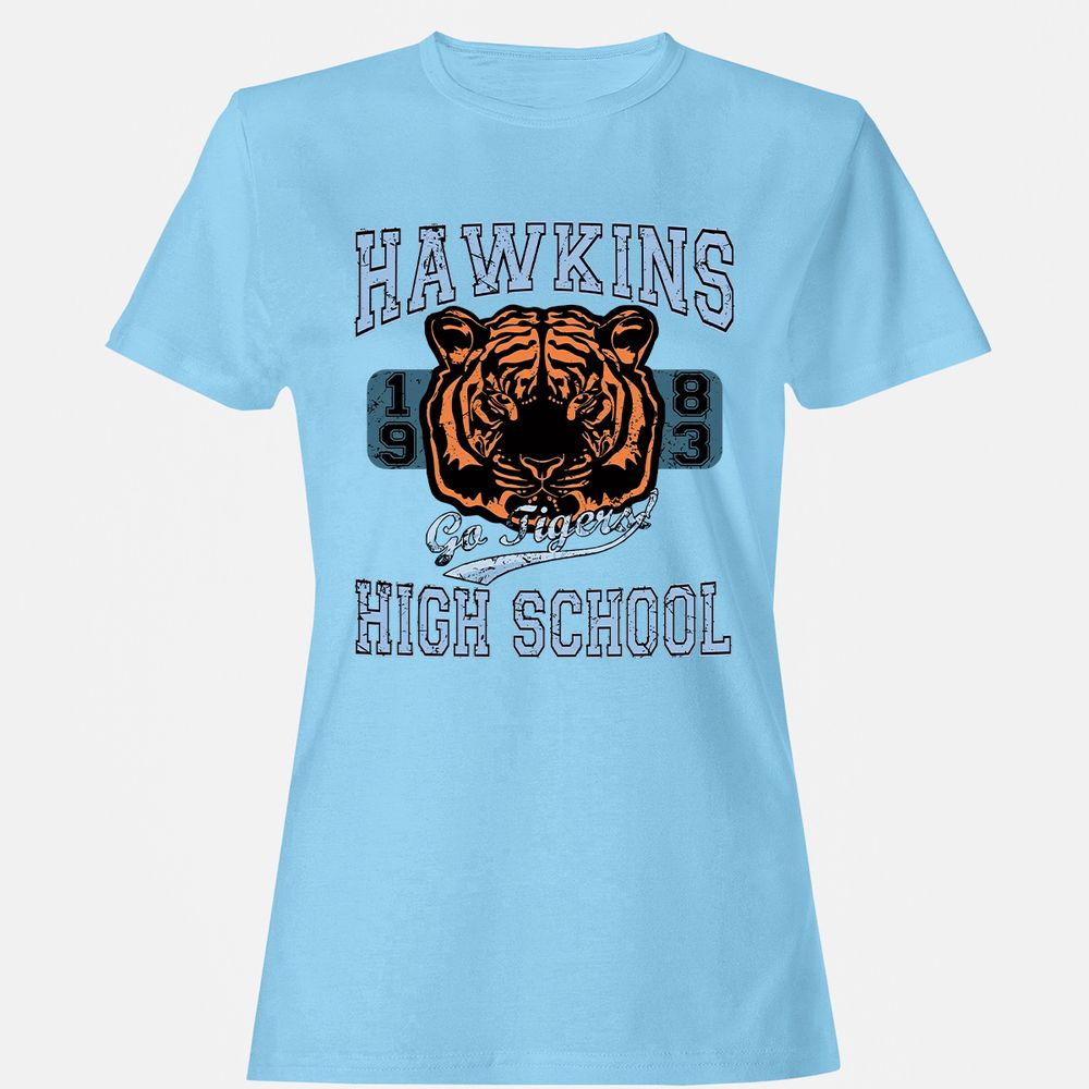 Women's T-Shirt - DHZ1YWFQ - Light Blue - 8