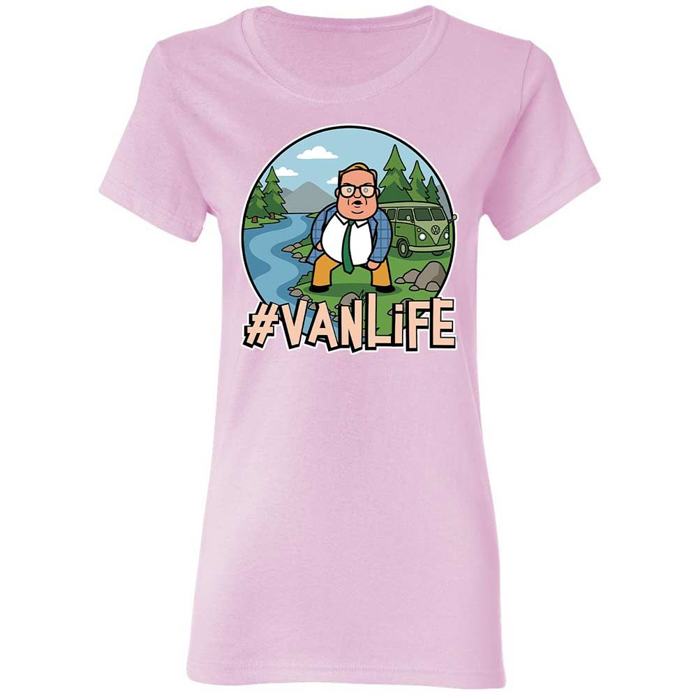 Vanlife living in a van down by the river - Light Pink - 8