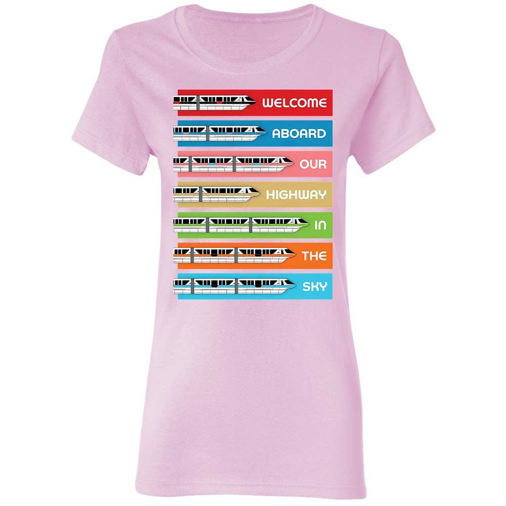 Women's T-Shirt - Black - Light Pink - 8