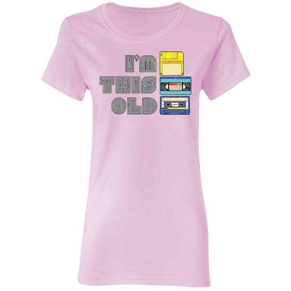 Women's T-Shirt - Black - Light Pink - 8