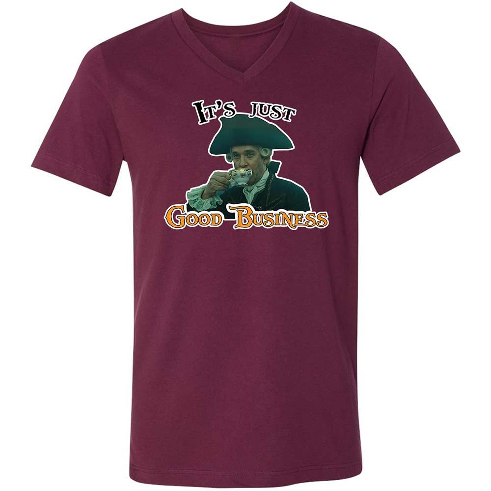 Unisex V-Neck T-Shirt - AFDBNQ8D - Maroon - 8