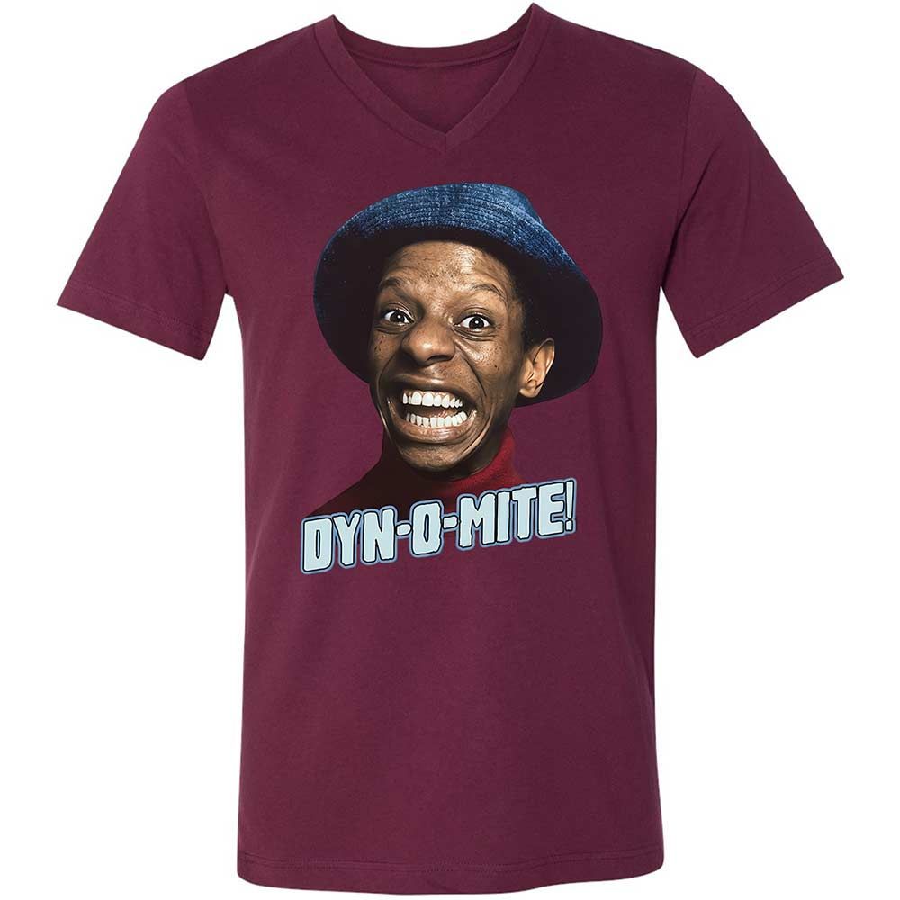 Unisex V-Neck T-Shirt - CCQ7XMJN - Maroon - 8