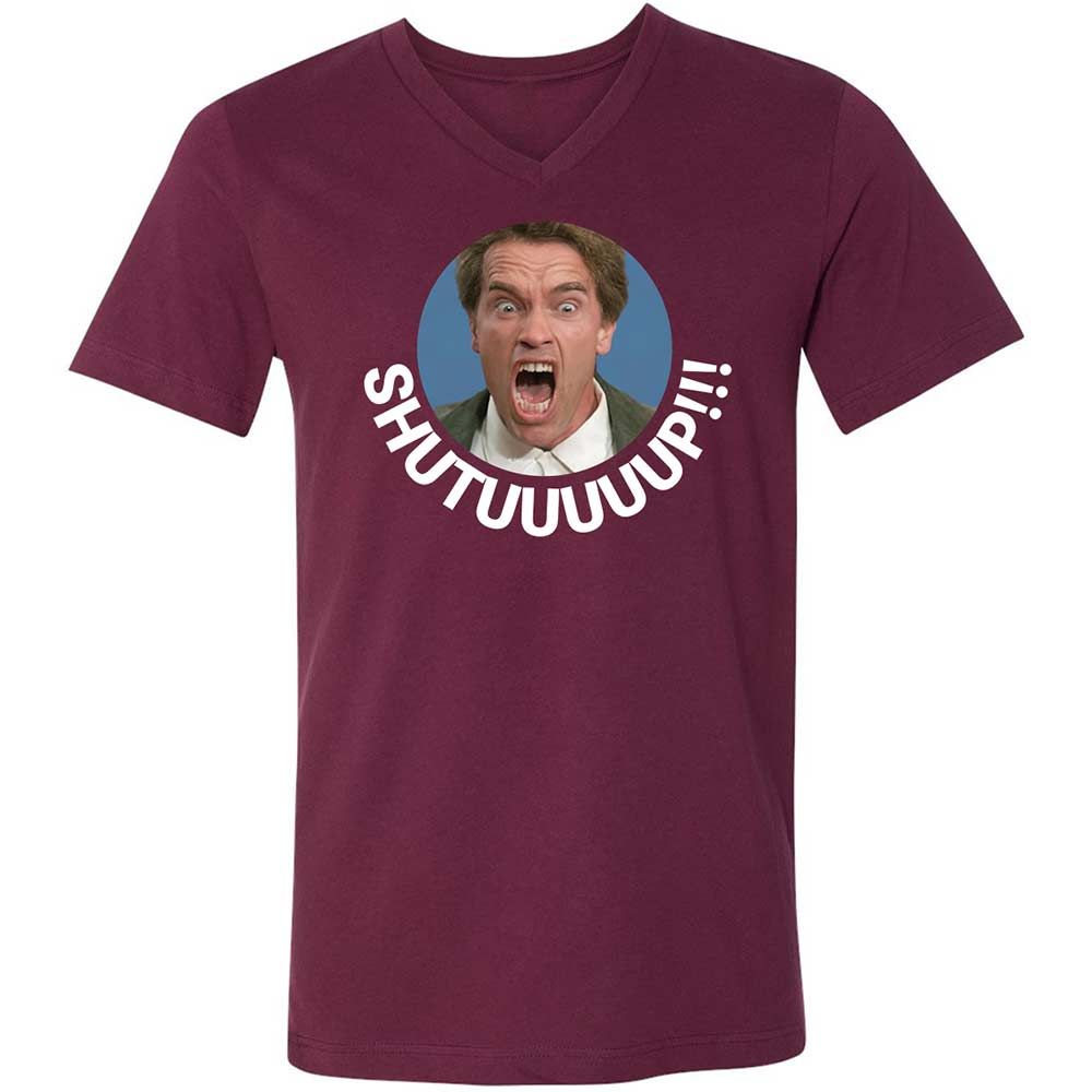Unisex V-Neck T-Shirt - LFE3XA4A - Maroon - 8