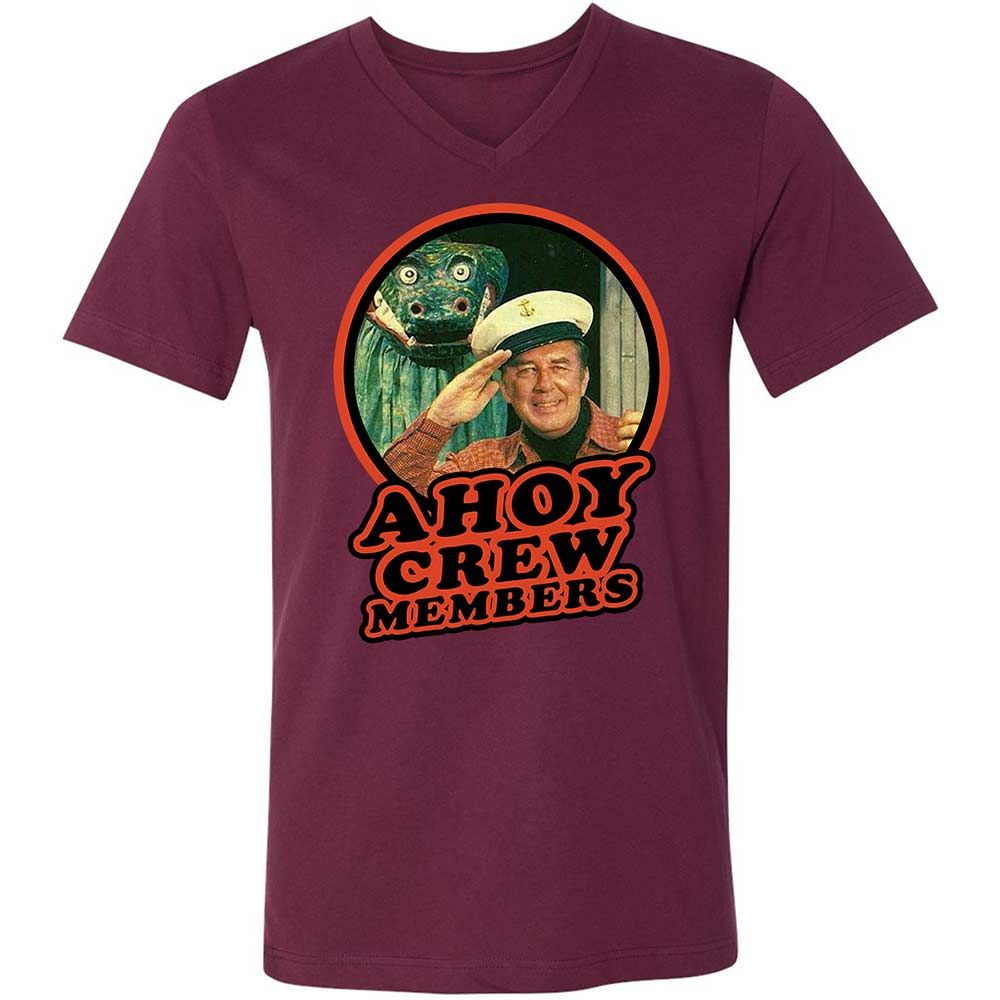 Unisex V-Neck T-Shirt - EG3N7DBD - Maroon - 8