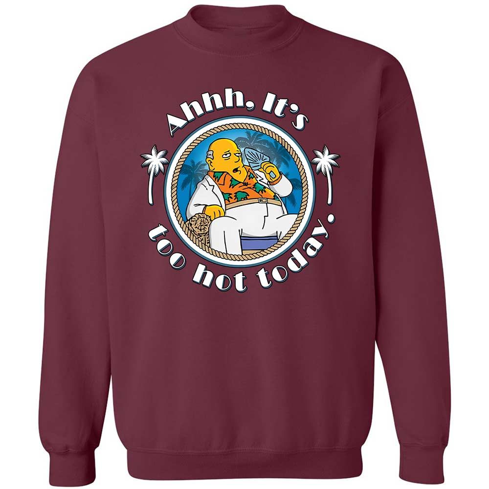 It's Too Hot Today - Maroon - 8