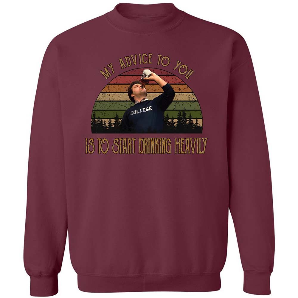Classic Unisex Sweatshirt - 3F799STB - Maroon - 8