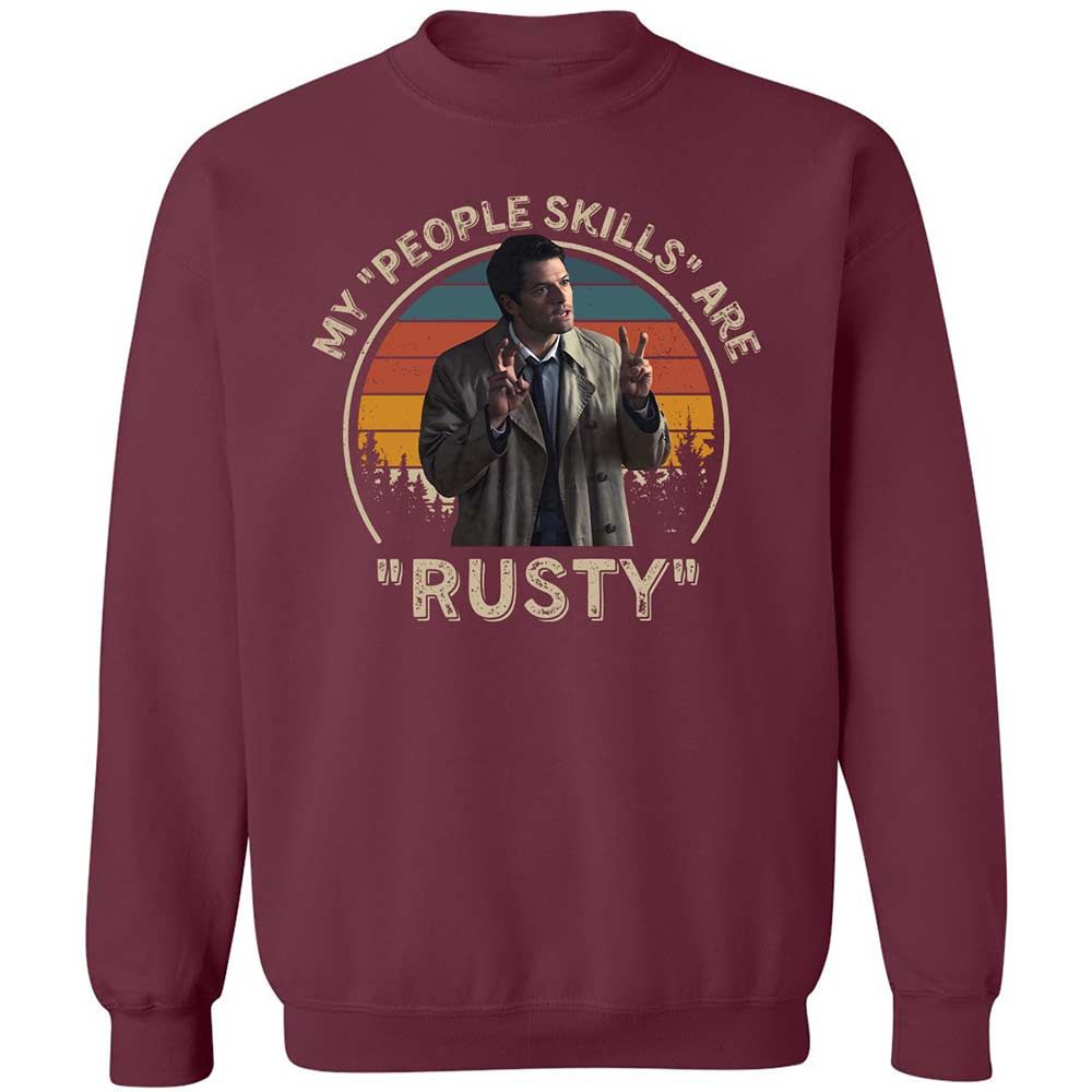 Classic Unisex Sweatshirt - R6PN7B9B - Maroon - 8