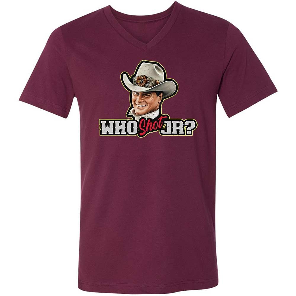 Unisex V-Neck T-Shirt - T8FZ3HSV - Maroon - 8