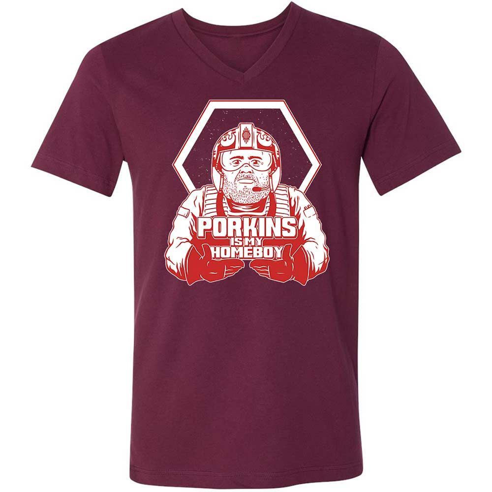 Porkins Is My Homeboy - Maroon - 8