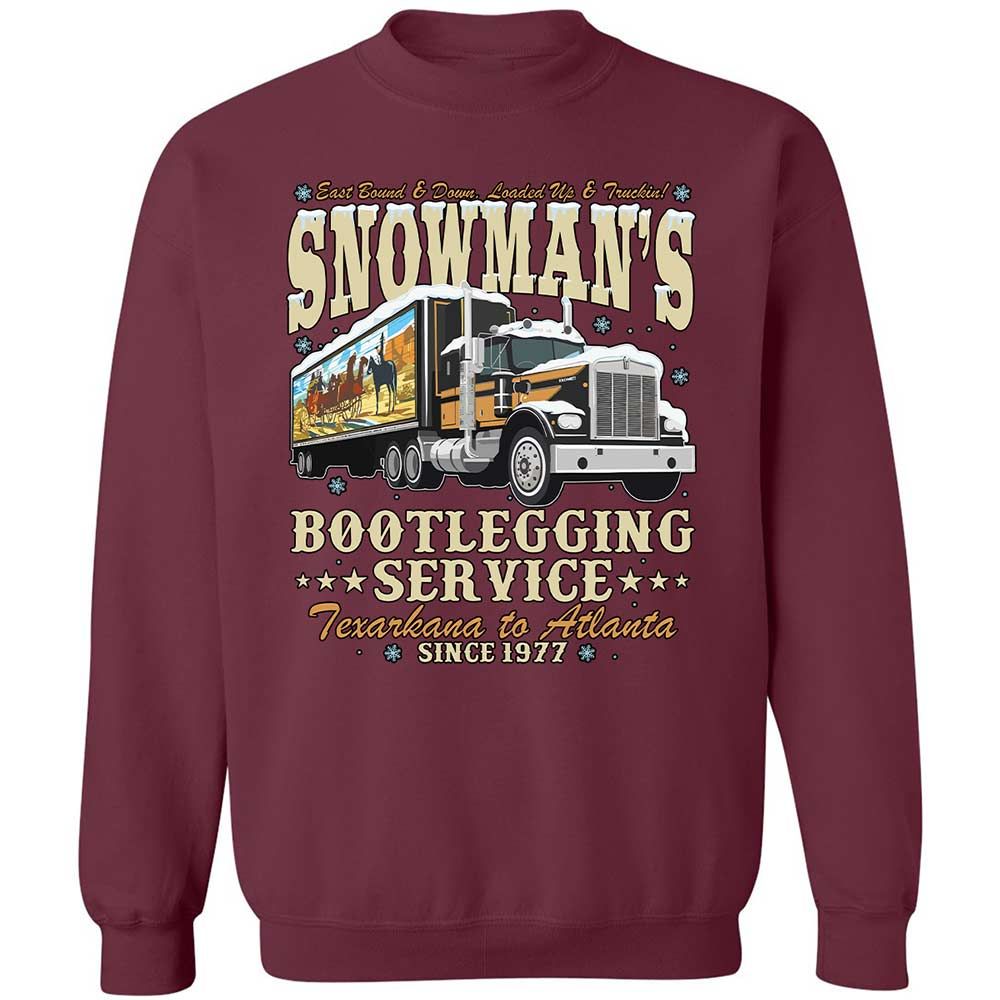 Snowman's Bootlegging Service - Maroon - 8