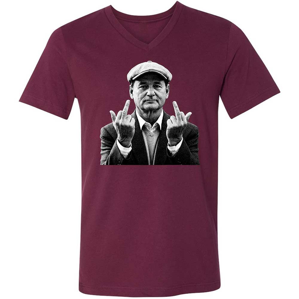 Bill Murray Middle Finger - Maroon - 8