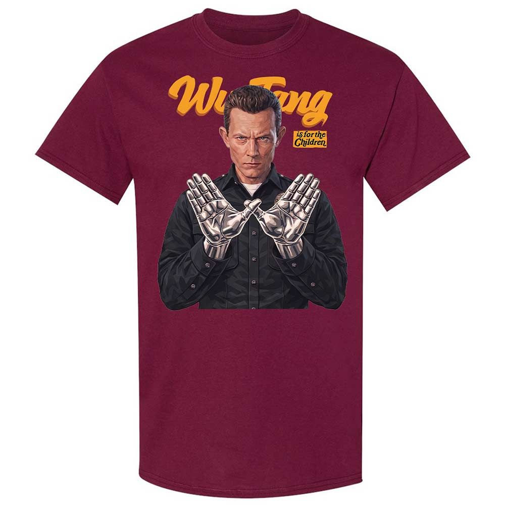 Classic Unisex T-Shirt - Black - Maroon - 8