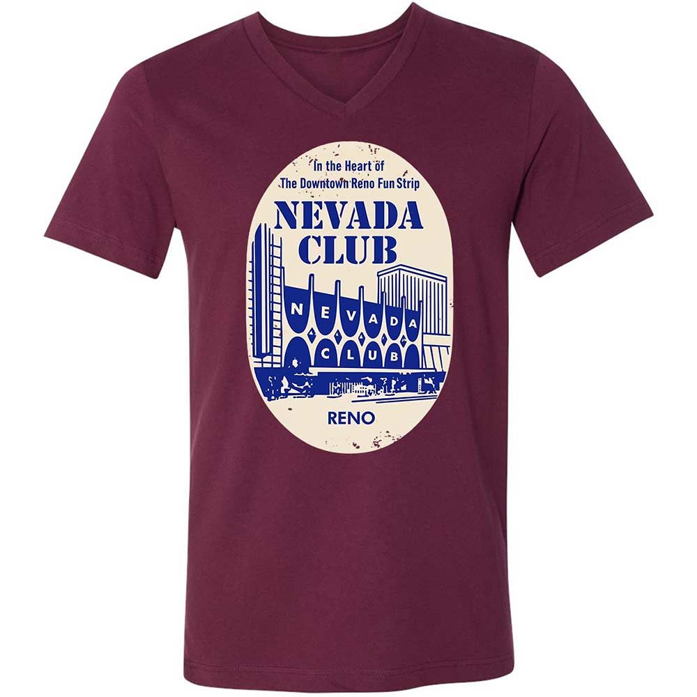 Unisex V-Neck T-Shirt - YMDK1FYG - Maroon - 8