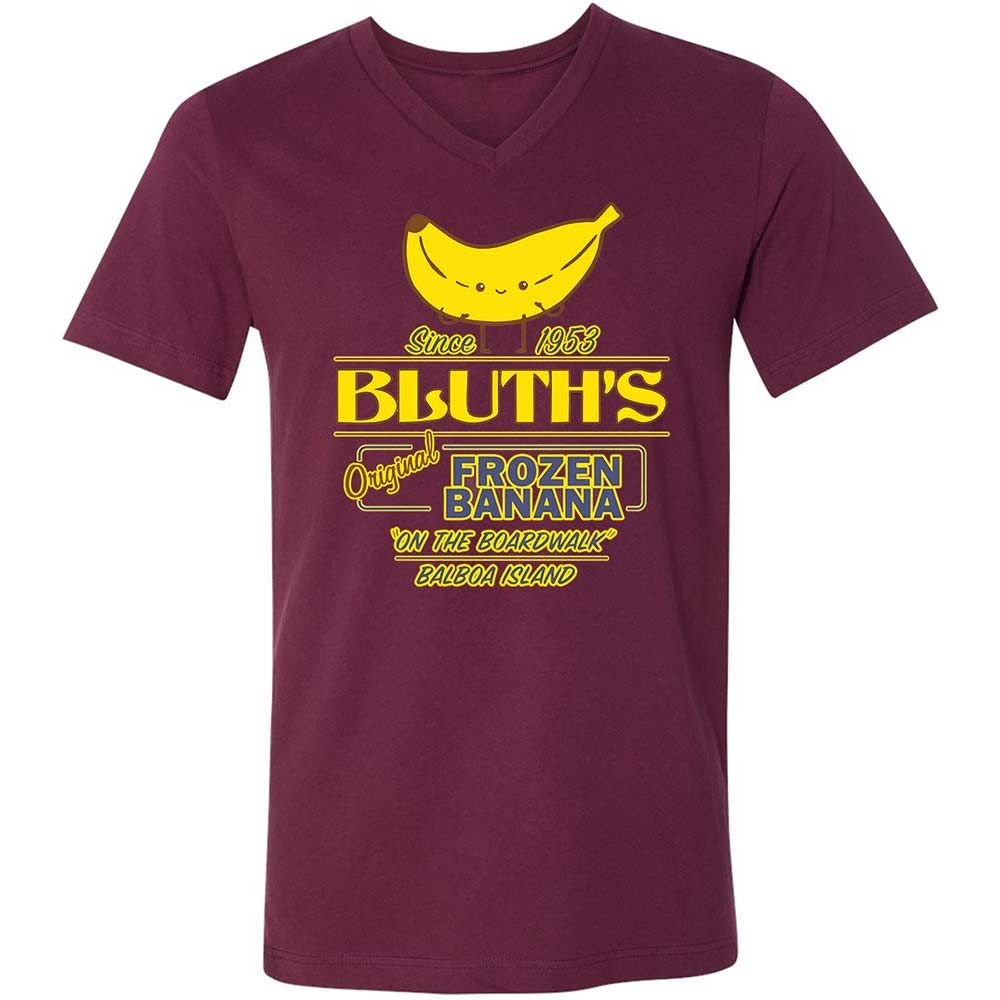 Unisex V-Neck T-Shirt - CVJP61S8 - Maroon - 8