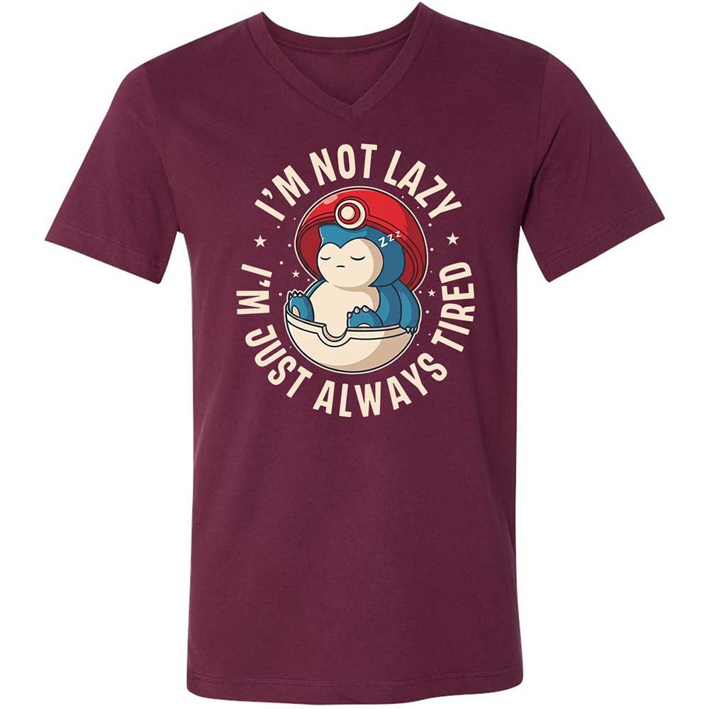 Unisex V-Neck T-Shirt - UT5T9K3M - Maroon - 8