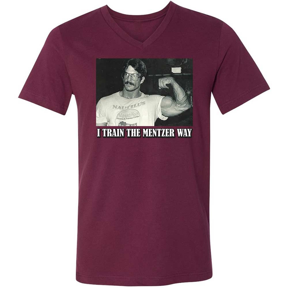 Unisex V-Neck T-Shirt - U28ZYD3U - Maroon - 8