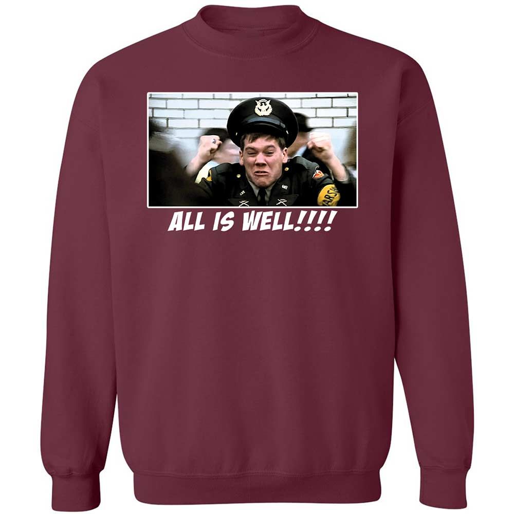 Classic Unisex Sweatshirt - VXBWUX97 - Maroon - 8