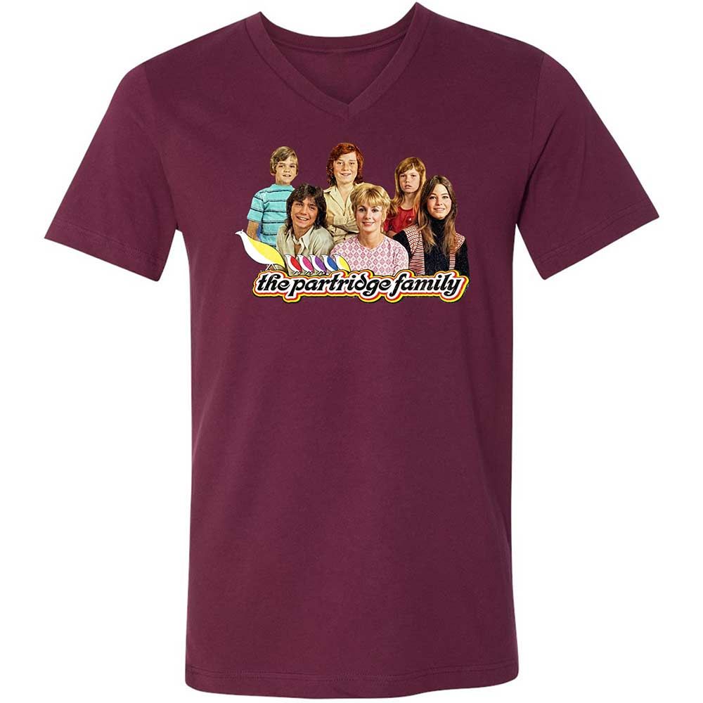 Unisex V-Neck T-Shirt - DT9ME8YH - Maroon - 8