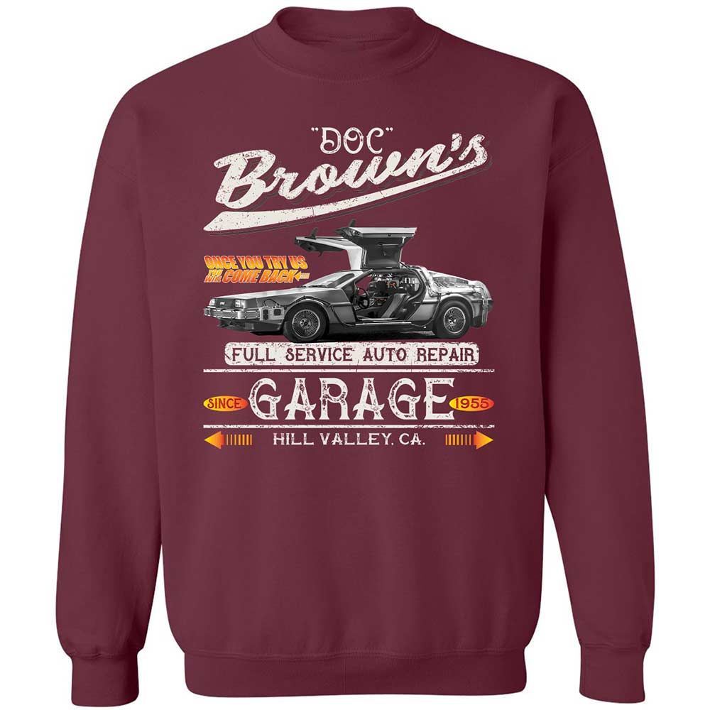 Classic Unisex Sweatshirt - 1VDM9CUS - Maroon - 8