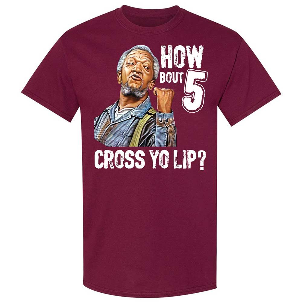 How bout 5 cross yo lip - Maroon - 8