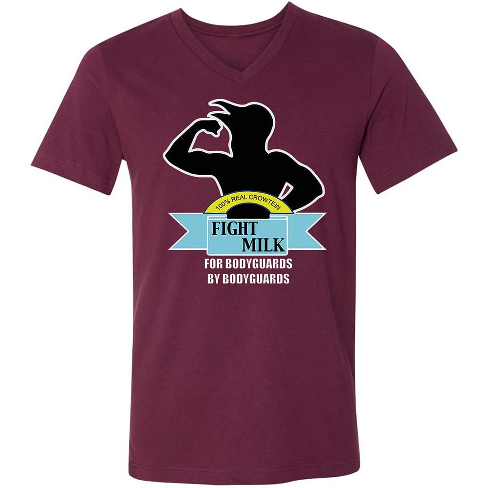 Unisex V-Neck T-Shirt - 6V6AVREN - Maroon - 8