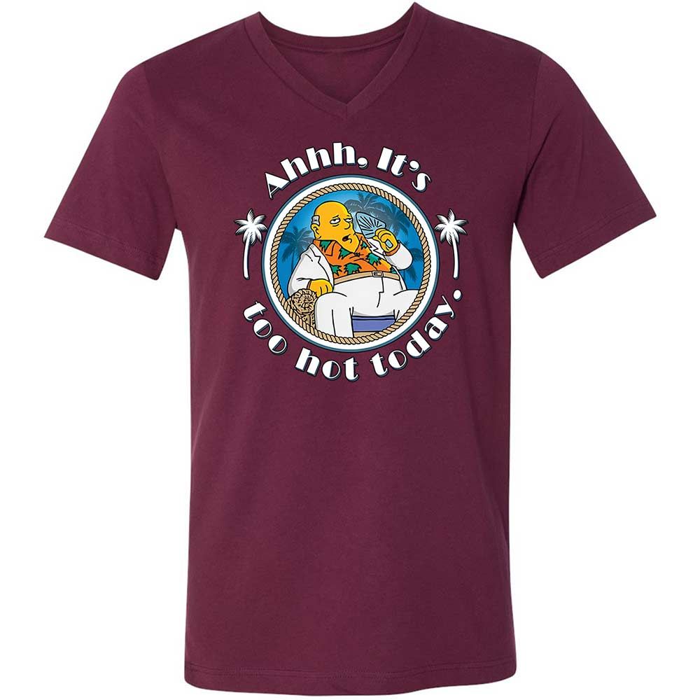 It's Too Hot Today - Maroon - 8
