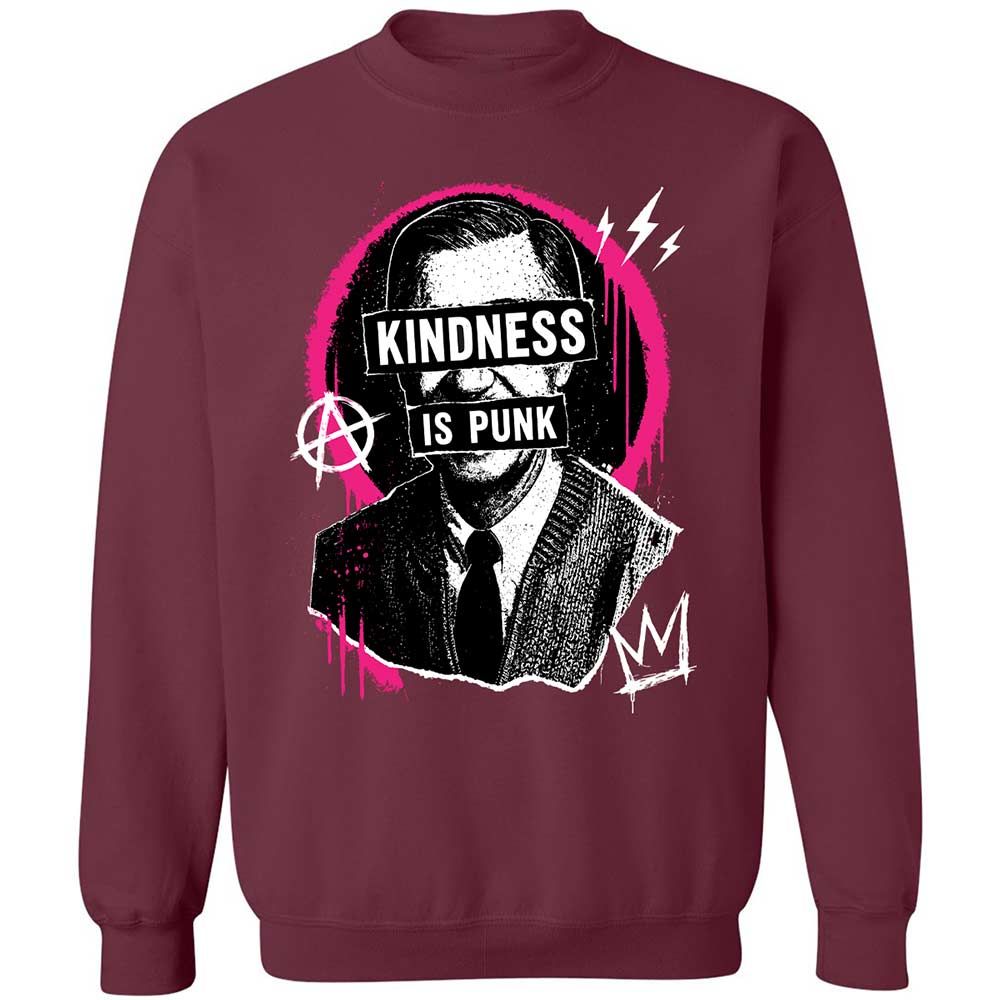 Kindness is Punk - Maroon - 8