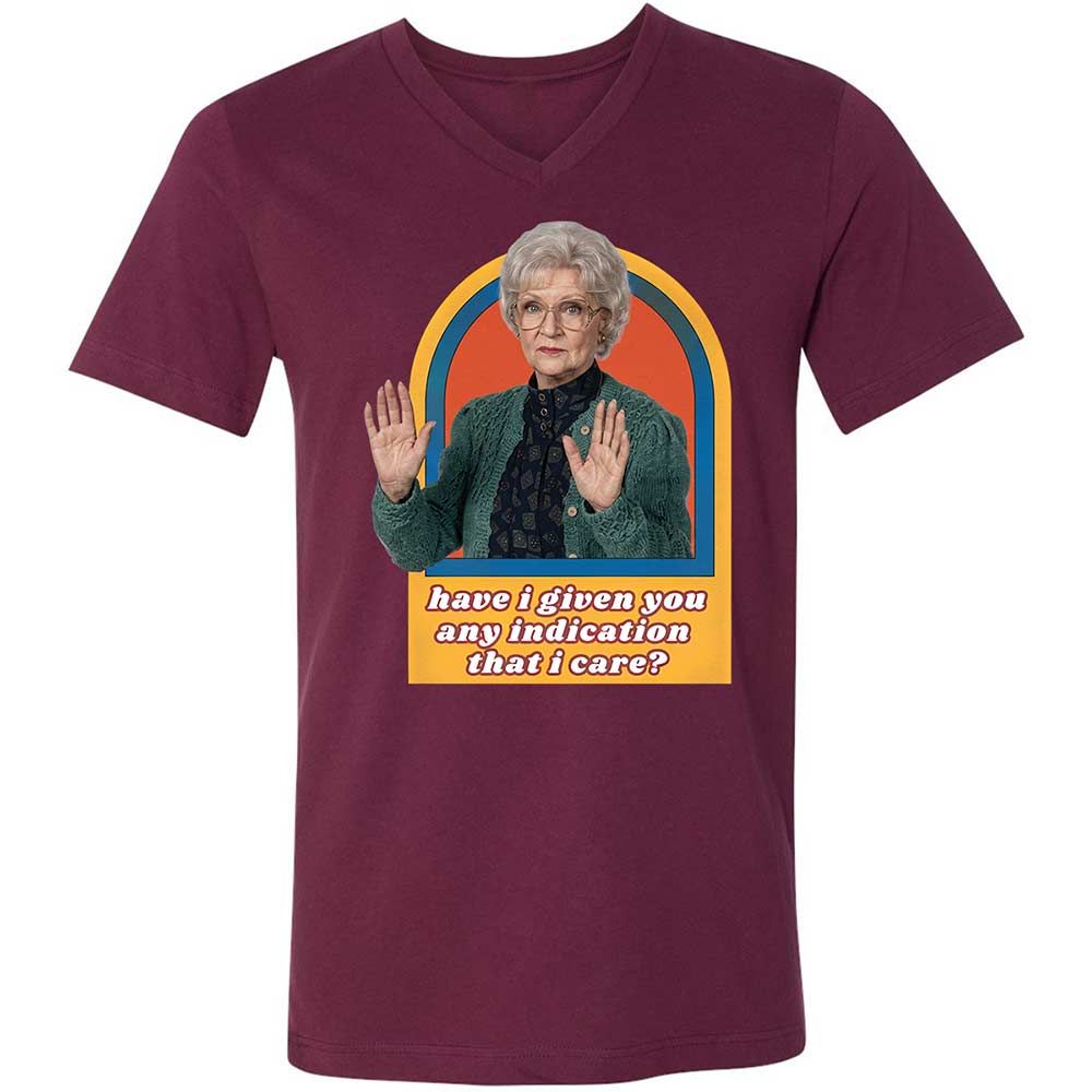 Unisex V-Neck T-Shirt - TWBVYZRT - Maroon - 8