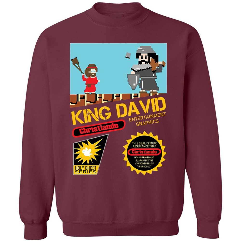 David Vs Goliath Cool Christian - Maroon - 8