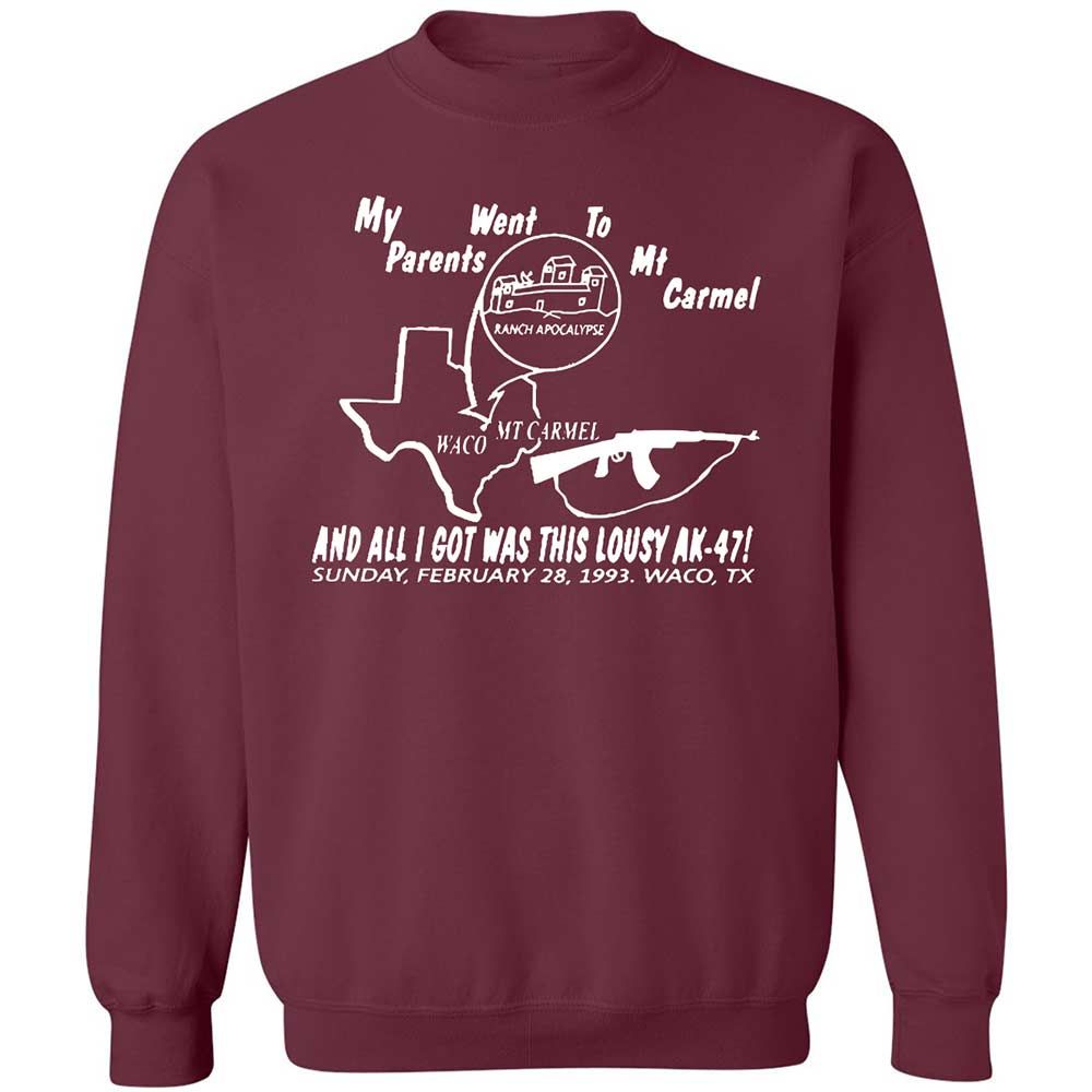 Classic Unisex Sweatshirt - 3QH8FA7H - Maroon - 8