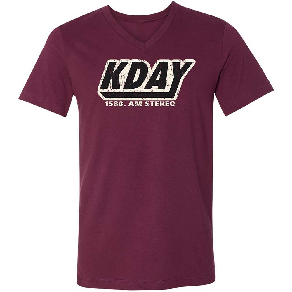 Unisex V-Neck T-Shirt - UAZ3KZF6 - Maroon - 8