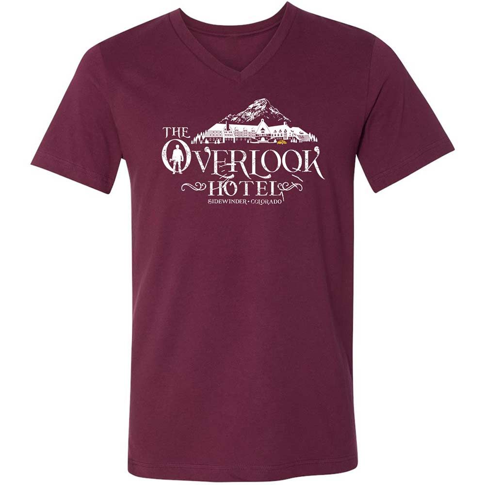 Unisex V-Neck T-Shirt - CRG8HJFV - Maroon - 8