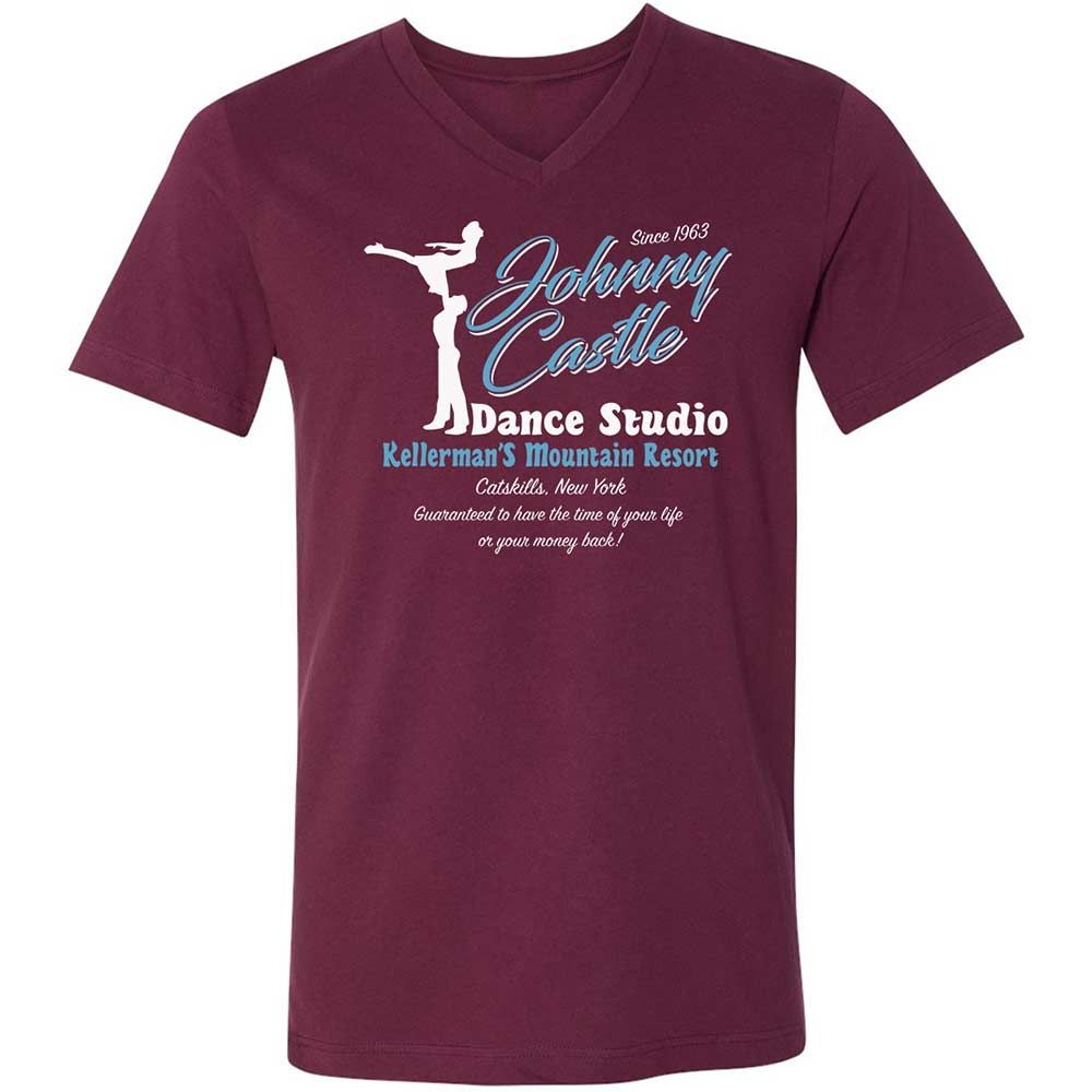 Unisex V-Neck T-Shirt - XXLJBML9 - Maroon - 8