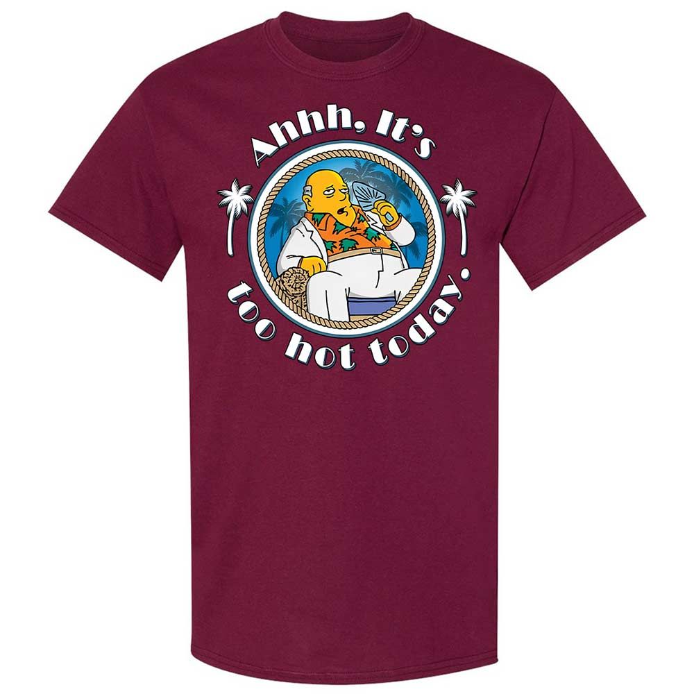 It's Too Hot Today - Maroon - 8
