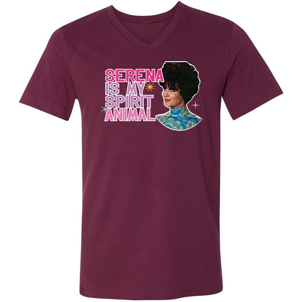 Unisex V-Neck T-Shirt - GLVFC7Q1 - Maroon - 8
