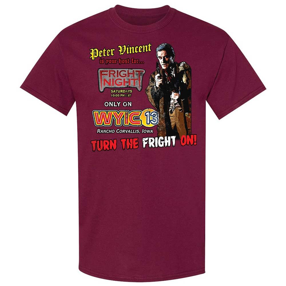 Peter Vincent Fright horror night cult - Maroon - 8