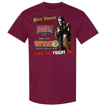 Peter Vincent Fright horror night cult - Maroon - 8